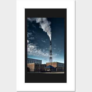 Small factory causing pollution Posters and Art